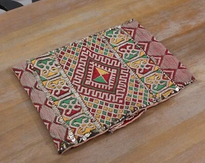 Asian Embroidery Ethnic Pillow 14.76" x 20.08" VINTAGE FAST Shipment 14530 - Picture 1 of 12
