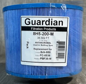 Guardian Antimicrobial Hot Tub Filter For Bullfrog Spas 8H5-200-M - NEW - Picture 1 of 4