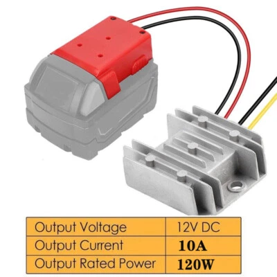 DC 18V To 12V Step Down 10A 120W Voltage Regulator DIY Converter For Milwaukee - Image 1 of 4