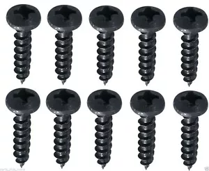 10 piezas. Tornillos de cabeza Pan óxido negro #8 x 3/4" altavoz y montaje de equipo - Imagen 1 de 3