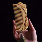 130*65*13mm Chinese Cheongsam Pattern Hand Carving Boxwood Crafts Gift Comb
