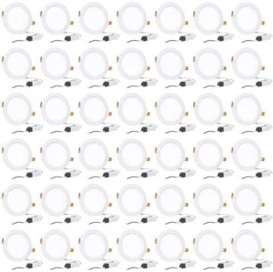 Hyperikon 6 Inch LED Recessed Lighting, Dimmable Lights, Daylight White, 42 Pack - Picture 1 of 8