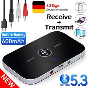 Nadajnik Bluetooth Odbiornik Nadajnik Bluetooth Audio Adapter Bezprzewodowy Aux TV - Zdjęcie 1 z 11
