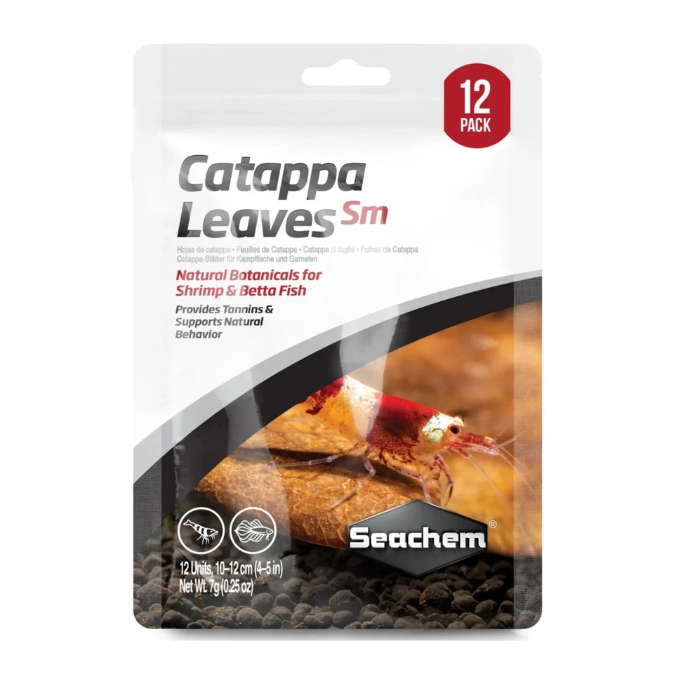 Seachem Catappa листья воды кондиционер чайные пакетики 1ea/12 pk для креветок и бетты - Изображение 1 из 1