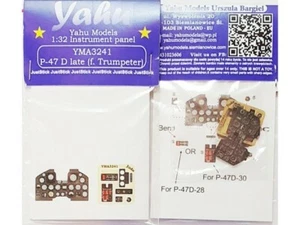 YAHU YMA3241 P-47 D late 1/32 instrument panel - Picture 1 of 1