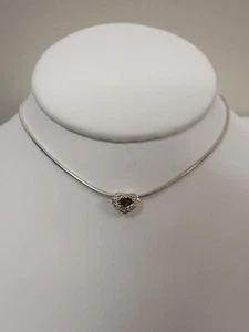 Designer Lagos S/S 18K Micro Diamond Pave' Heart Necklace - Picture 1 of 4