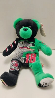 Bobby Labonte #18 Jurassic Park 2001 Team Speed Beanie Bear  - Image 1 of 4