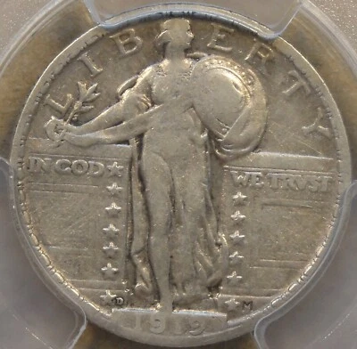 1919-D Standing Liberty Quarter 25c PCGS VF20 - Image 1 of 4