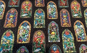 *******Zelda Stained Glass 2015 Nintendo Springs Creative Cotton 3.5 yards!!!*** - Picture 1 of 1