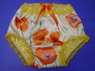DBL Silky Satin Frilly Sissy Panties CHOICE of 5 COLORS - Image 1 of 4