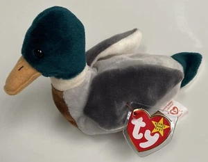 NEU *SELTEN* 1997 TY Beanie Babys Jake Mallard Duck neu mit Etikett *FEHLER auf Etikett* - Bild 1 von 5