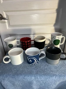 (LOT OF 7)STARBUCKS Highly Collectible Vintage Ceramic Coffee Mugs Tumblers - Picture 1 of 15