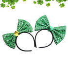  2 Pcs St. Patricks Day Hat Shamrock Headband Irish Party Accessories