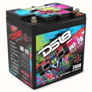 DS18 INF-28AH 12 Volt AGM Car Audio Battery - 1000 Watts Rms | 28Ah - Picture 1 of 6