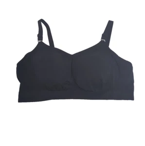 Knix Sports Bra Women XXXL+ 42D 42DD 42E 42DDD Black Wireless Elastic Stretch - Picture 1 of 9