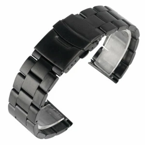 Pulsera pulsera reloj hombre 18mm 20mm acero inoxidable correa repuesto - Imagen 1 de 14