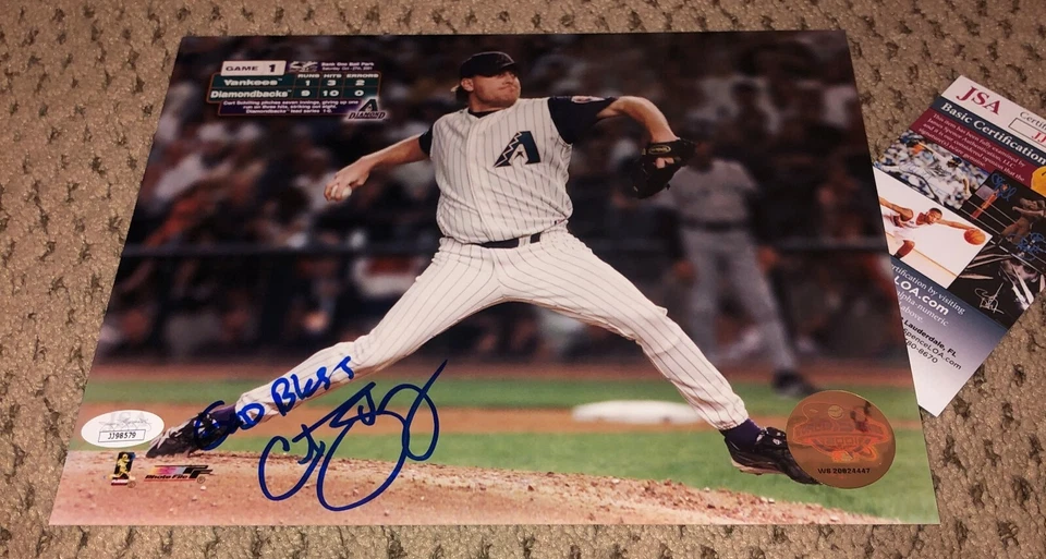 CURT SCHILLING SIGNED 8X10 PHOTO JSA AUTOGRAPH ARIZONA DIAMONDBACKS BASEBALL  - Image 1 of 1