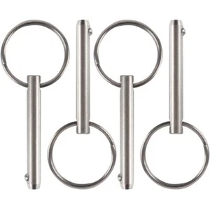 4 Pcs Quick Release Pin, Diameter 1/4", Usable Length 1-1/2", Overall Length 2" - Picture 1 of 3
