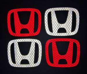 Honda Logo Stickers Decals 3M Reflective Reflector Pack for Car Motorcycle ATV 