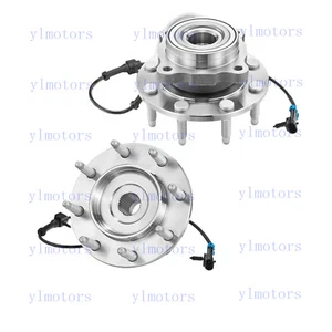 Pair 4WD Front Wheel Bearing Hubs for Silverado Sierra 2500 HD 3500 GMC Yukon XL - Picture 1 of 8