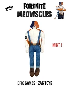 Figura de peluche Fortnite Meowscles 9" 2020 Epic Games Zag Toys ¡Muy difícil de encontrar! - Imagen 1 de 5