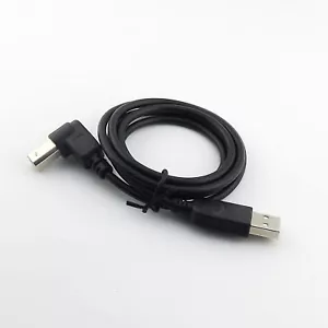Black USB 2.0 Type A Male to B Male Down Angle Scanner Printer Cable Cord 3FT/1M - Picture 1 of 5