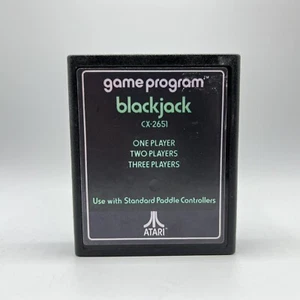 Atari 2600 Blackjack Authentic Tested & Working Official Cartridge Only CX-2651 - Picture 1 of 5