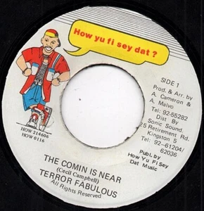 TERROR FABULOUS the comin is near HOW YU FI SEY DAT RECORDS. - Picture 1 of 1