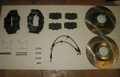 New Performance Big Brake Kit Calipers Rotors Hoses etc. Triumph TR6 TR250 TR4A - Image 1 of 2