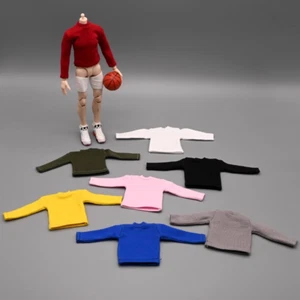 Maßstab 1/12 Langarm-T-Shirt Pullover Kleidung passt 12 Zoll männliche Figur Körper Spielzeug # # - Bild 1 von 9