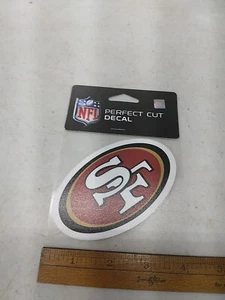 SAN FRANCISCO 49ERS NFL 4"x4" COLOR DIE CUT DECAL NEW WINCRAFT - Picture 1 of 2