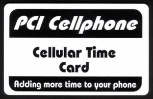 PCI Handy Cellular Zeitkarte (weiß) SPECIMEN Telefonkarte - Bild 1 von 2