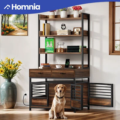 Gaiola para cachorros canil para filhotes mesa armário 4 prateleiras de nível 2 gavetas - Imagem 1 de 4