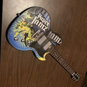 WowWee Paper Jamz Guitar Series 2, Style 12 (6216) (Yellow/Blue) 1 Guitar - Picture 1 of 4