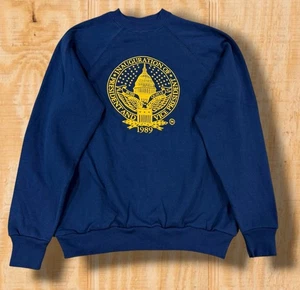 Vintage 1989 Bush Quayle Presidential Inauguration Sz Large Sweatshirt USA Made - Picture 1 of 14