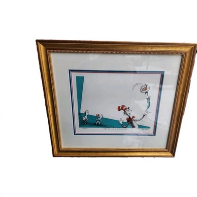 Dr. Seuss Edición Limitada - Litografía Impresión Artística Bonita Enmarcada con Certificado de Autenticidad + Sello 1 de 4 Foto 1 de 4