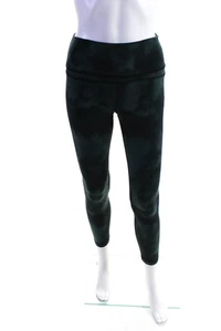 CRZ Yoga Womens Tie-Dye Print Mid-Rise Active Capri Leggings Gray Black Size S - Picture 1 of 6