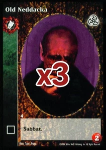 Lot of 3 cards: Old Neddacka [Third set] - VTES card - Picture 1 of 2