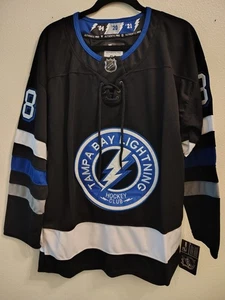 ANDREI VASILEVSKIY #88 TB LIGHTNING FANATICS BREAKAWAY JERSEY-BLACK-SZ 52-NWT - Picture 1 of 10