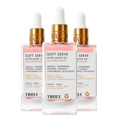 Aceite para después del afeitado Truly Soft Serve - Tratamiento calmante e hidratante, para suavizar Foto 1 de 4