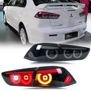 Rear LED Tail Lights w/ Start-Up Animation for 2009-21 Mitsubishi Lancer & EVO X - Picture 1 of 5