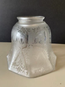 ANTIKER ÖLLAMPENSCHIRM aus Glas - Bild 1 von 5