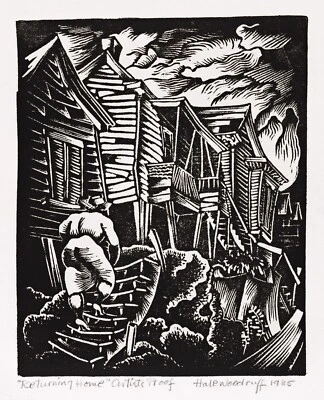 HALE WOODRUFF : Returning Home : Archival Art Print - Image 1 of 2