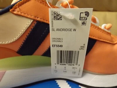 Adidas SL Andridge Mujer Moda Zapatos Tiza Coral/Índigo/Amarillo EF5549 (NUEVO) Foto 1 de 4