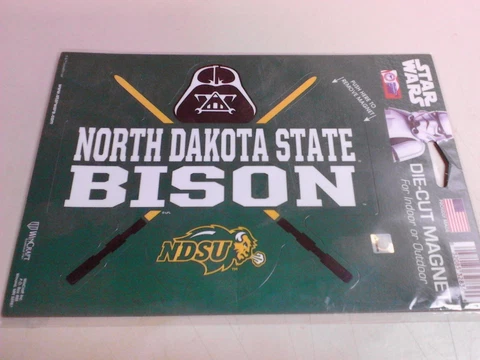 NCAA NORTH DAKOTA BISON / STAR WARS DIE-CUT MAGNET 6"X 7"  NEW NIP NICE ! Cover