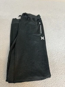 Hurley Black Fleece Joggers Sweatpants Size XLarge 13-15 Yrs Boys - Picture 1 of 11