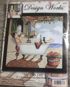 Design Works "My Day Off" gezähltes Kreuzstich-Bild-Set #2777 versiegelt - Bild 1 von 2