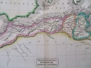 Altes Nordafrika Mauretanien Numidien Karthago 1830 Hamm historische Karte - Bild 1 von 4