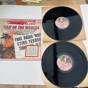 Orson Wells War of the Worlds Original Broadcast DCS 10 X2 Records 1969 - Picture 1 of 3