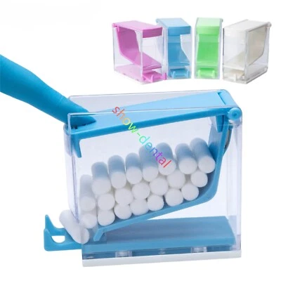 Dental storage box Cotton Roll Dispenser Press type Drawer Holder Multi Color - Image 1 of 4